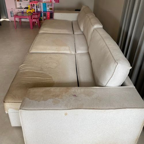 Antes - Sofá sujo