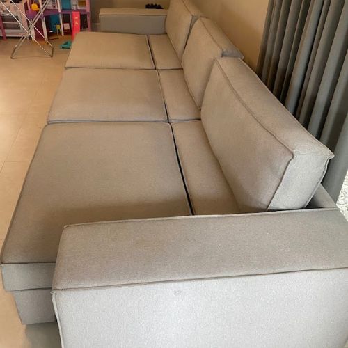 Depois - Sofá limpo